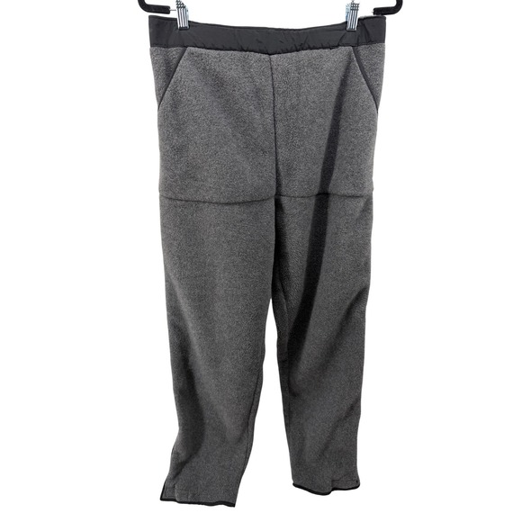 LL Bean Pants - Vintage LL‎ Bean Gray Fleece Pants Full Side Zip Women's Size L Made in USA